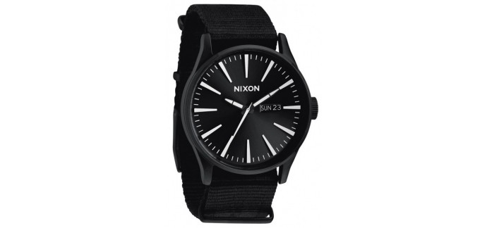 Timefy: Montre Nixon Sentry All Black Nylon à 91,25€ au lieu de 169€