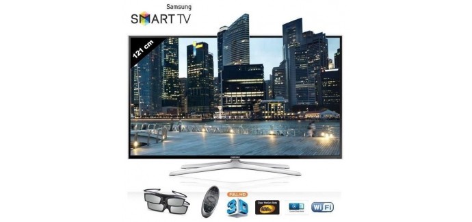 Cdiscount: Smart TV LED 3D Full HD SAMSUNG UE48H6400AWXZF de 121cm à 529,99€