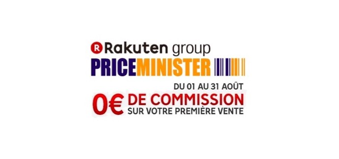 Rakuten: 0€ de commission sur votre 1ère vente