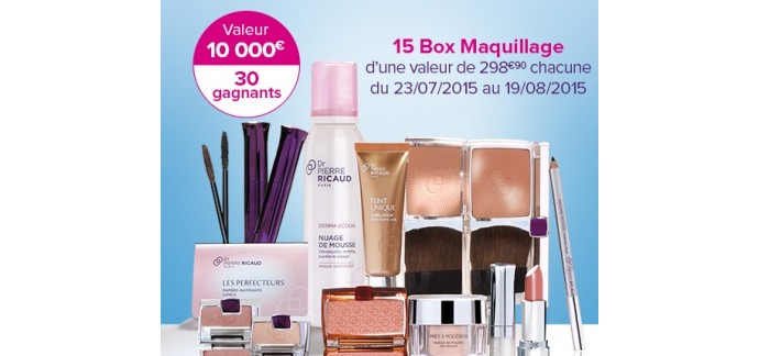 Dr Pierre Ricaud: 15 Box Maquillage d'une valeur de 298,90€ chacune à gagner