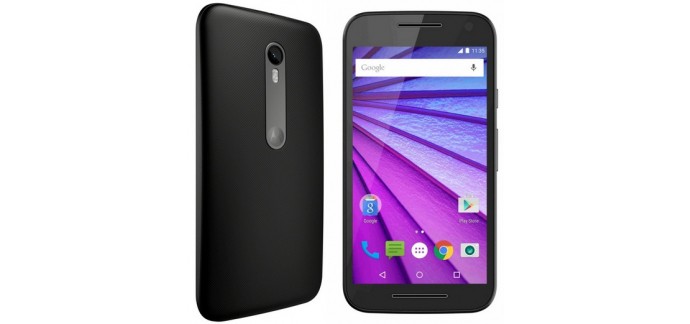 Rakuten: Smartphone Motorola MOTO G 3e Génération 8 Go à 189.99€