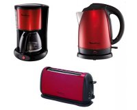 Auchan: Pack Moulinex : Cafetière FG360D11 + Bouilloire BY540510 + Grill pain TL176530