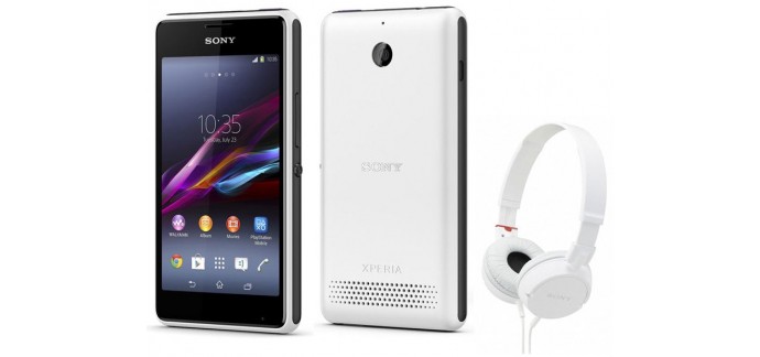 Rue du Commerce: Smartphone SONY XPERIA E1 + Casque Sony MDR-ZX100