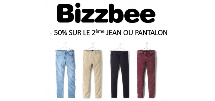 BZB: - 50% sur le 2ème Jean ou Pantalon