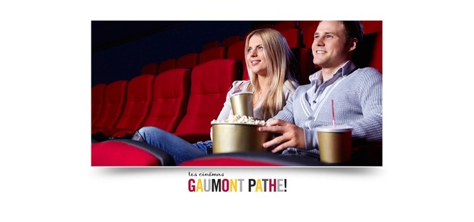 Groupon: La place de cinéma Gaumont à 5.90€ au lieu de 11.80€