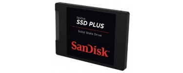 Amazon: Disque SSD interne Sata III SanDisk PLUS 240 Go 2,5 pouces à 58,99€