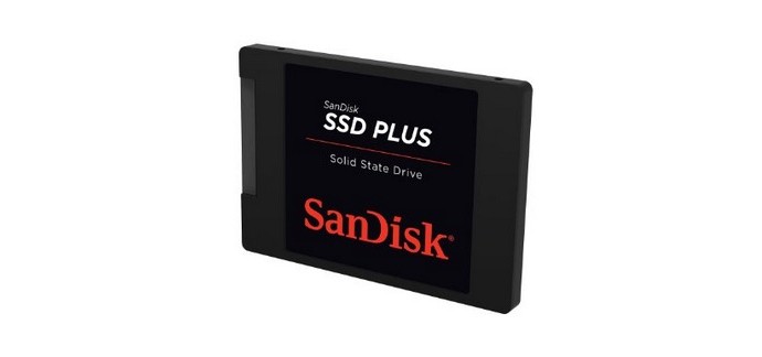 Amazon: Disque SSD interne Sata III SanDisk PLUS 240 Go 2,5 pouces à 58,99€