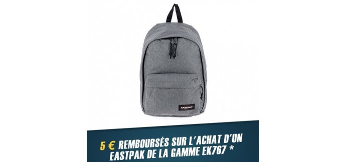 Skyrock Cashback: 5€ remboursés sur l'achat d'un sac à dos Eastpak de la gamme EK767