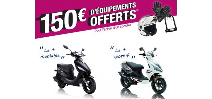 Norauto: 150€ d'équipements offerts pour l'achat d'un Scooter