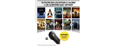 Rakuten: Une clé chromecast + 10 films cultes pour 21,99€