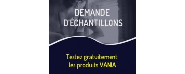 Vania: Echantillons gratuits de serviettes et protèges-slips