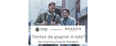 Montres & Co: 6 lots de Maroquinerie Skagen à gagner