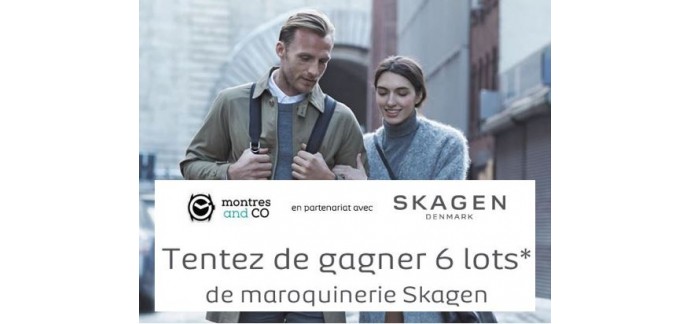 Montres & Co: 6 lots de Maroquinerie Skagen à gagner