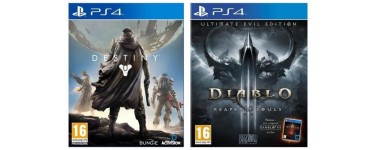 Cdiscount: Les jeux Destiny + Diablo 3 Ultimate Evil Edition sur PS4