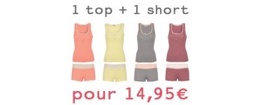 Undiz: 1 Top + 1 Short pour 14,95€