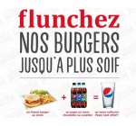 Flunch: 1 verre collector offert pour un burger et une boisson Pepsi achetés 