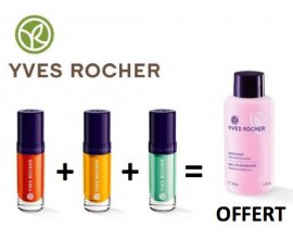 Yves Rocher: 3 vernis au choix parmi 40 teintes pour 8,85€ + 1 dissolvant offert