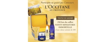 L'Occitane: 250 coffrets Vanity Miniatures Immortelle à gagner