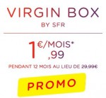 Virgin Mobile: Abonnement Internet Haut Débit Virgin Box by SFR à 1,99€ / mois pendant 1 an