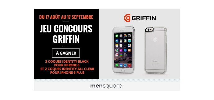 Mensquare: 5 coques Griffin Identity pour iPhone 6 et 6+ à gagner