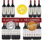 Cdiscount: Foire aux Vins : pack 6 Bordeaux Médaillés Achetés  = 18 Bouteilles Livrées