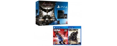Cdiscount: Console PS4 500 Go + Batman Arkham Knight + NBA 2K15 et Call of Duty AW