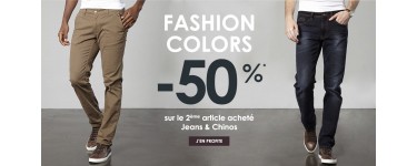 IZAC: - 50% sur le 2e article acheté Jeans & Chinos collection hiver 2015