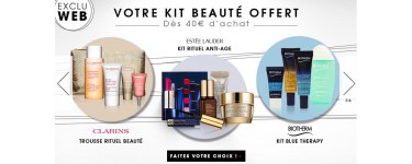Sephora: Exclu web : Kit beauté offert dès 40€ d'achat
