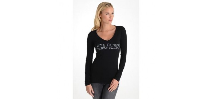 Cdiscount: T-Shirt Guess Femme manches longues à 24,90€ au lieu de 55€