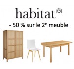 Habitat: 50% de réduction sur le 2ème meuble acheté parmi une sélection