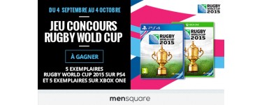 Mensquare: 20 jeux Rugby World Cup (15 sur PS4, 5 sur Xbox One) à gagner 