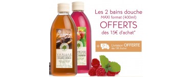 Yves Rocher: 2 maxi Bains Douche + livraison offerts dès 15€ d'achat