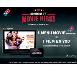 Domino's Pizza: 1 Menu Movie acheté = 1 Film en VOD offert du vendredi au dimanche soir