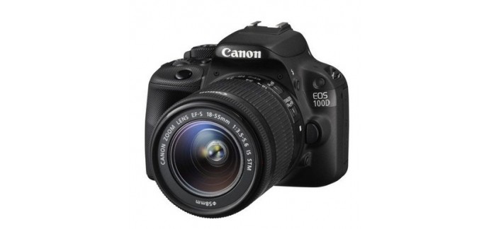 Amazon: Appareil photo numérique Canon EOS 100D 18 MP + EF-S 18-55 mm IS STM à 416€