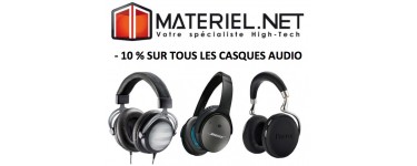 Materiel.net: 10% de réductions sur tous les casques audio