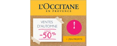 L'Occitane: Jusqu'à 50% de remise sur une sélection de produits
