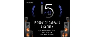 Son-Vidéo: 15000€ de cadeaux à gagner pour les 15 ans de Son-Vidéo.com 