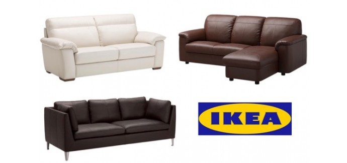 IKEA: 15% de réduction sur une sélection de canapés cuir et simili cuir