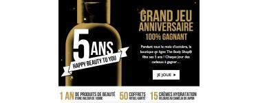 The Body Shop: 1 an de produits de beauté à gagner