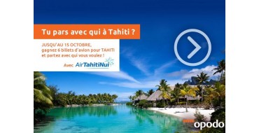 Opodo: 6 billets d'avion Aller/Retour pour Tahiti à gagner