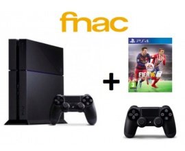 Fnac: Console PS4 1TO + FIFA 16 + une 2ème Manette + 45€ de chèque cadeau pour 399,90€