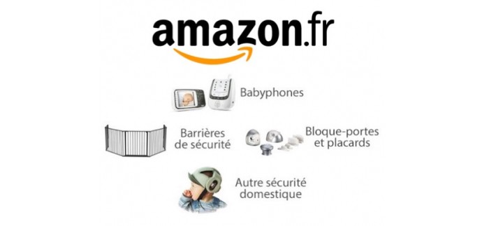 Amazon: - 15% dès 30€ d'achat sur une sélection d'articles pour la sécurité de bébé