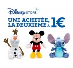 Disney Store: Une peluche achetée = la deuxième à 1€