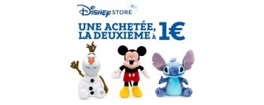 Disney Store: Une peluche achetée = la deuxième à 1€