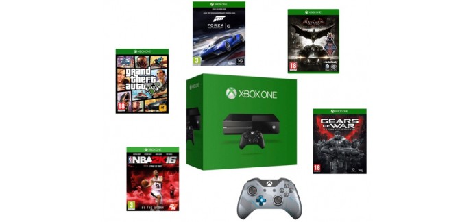 Amazon: Console Xbox One + 1 jeu ou 1 accessoire supplémentaire au choix pour 349€