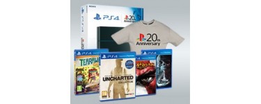 Cultura: 1 PS4 1To + 1 manette 20th anniversary, 40 jeux PS4 et 30 t-shirts à gagner