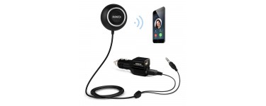 Amazon: Récepteur audio Bluetooth Kit mains libres voiture à 19.99€