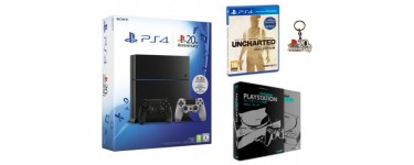 Micromania: Console PS4 1 To + Uncharted Collection + Manette + livre anthologie à 399€