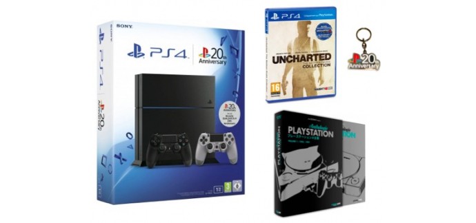 Micromania: Console PS4 1 To + Uncharted Collection + Manette + livre anthologie à 399€
