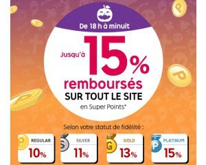 Rakuten-PriceMinister: De 18h à minuit : de 10 à 15% de vos achats remboursés sur tout le site